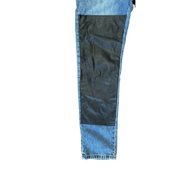 Urban Outfitter BDG Y2k, Retro, Goth Mom High Waisted Patched Color Block Sz: 25 - Picture 6 of 8